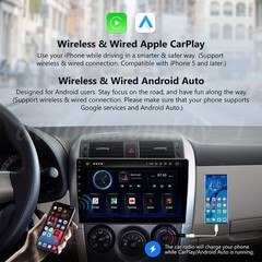 Android 16 Carplay GPS Navi WiFi Double 2Din Touch Screen Car Stereo Radio 10.1″