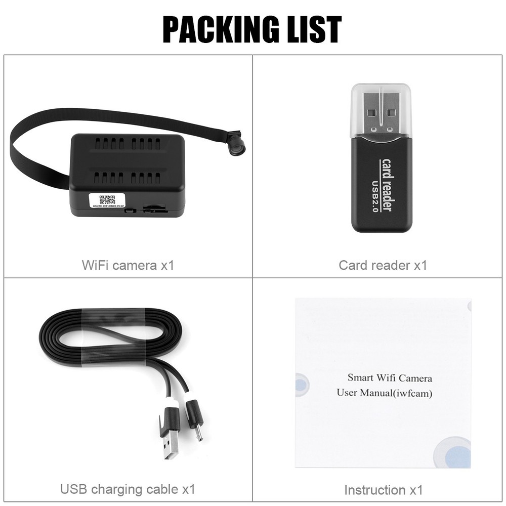 4K Ultra HD Wireless 1080P Mini screw Module WIFI Pinhole DIY Camera DVR Cam USA
