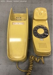 Western Electric Trimline Yellow Rotary Phone