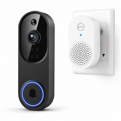 Wireless Video Doorbell Camera AI Human Detection 2 Way Audio Night Vision 2.4G
