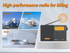 XHDATA D-808 Professional Portable Radio | FM Stereo/SW/MW/LW/Air Band Receiver