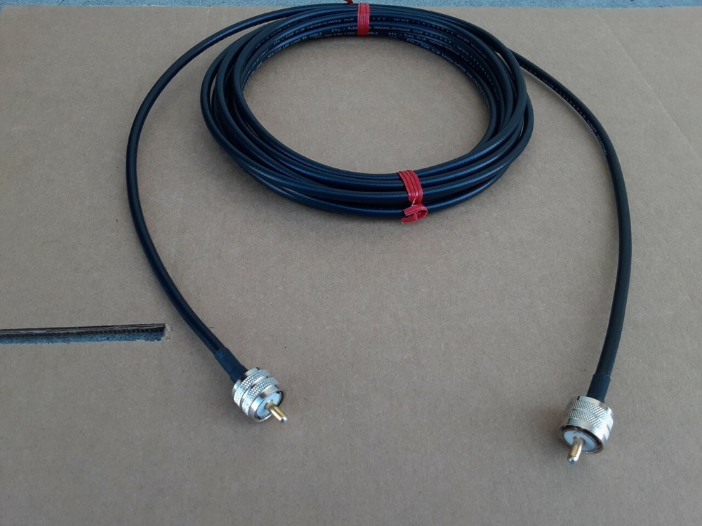 US MADE LMR-240 PL259 Male to PL259 Male Coaxial RF Pigtail Cable 50 ohms LOT