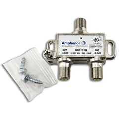2 Way Extreme/Amphenol 1Ghz High Performance Coaxial Cable Splitter BDS102H 3
