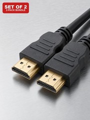 HDMI to HDMI Cable 6FT 4K Set of 2 for HDTV Monitor PS5 PS4 Xbox Blu-ray Player
