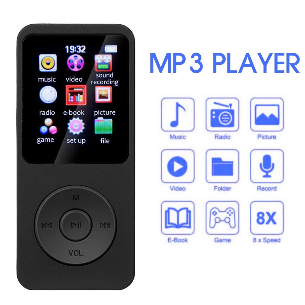 128GB Support Bluetooth MP4/MP3 Lossless Music Player FM Radio Recorder Sport Iz
