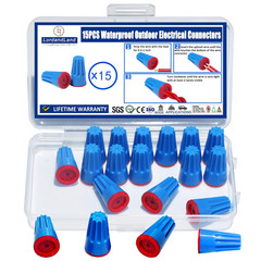 15PCS Waterproof Wire Electrical Connectors 22Awg-8Awg,Outdoor Seal Electrical T