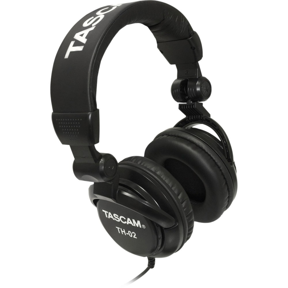 TASCAM TH-02 Professional Studio Monitor Headphones, Wired, Over Ear — for Re…
