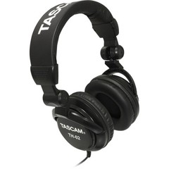 TASCAM TH-02 Professional Studio Monitor Headphones, Wired, Over Ear — for Re…