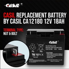 Casil 12V 18AH Battery for Rascal Electric Mobility 320, 500 T