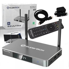 SuperBox S6 Max Android TV Box 4K Smart Media Stream Time Shift Voice Remote