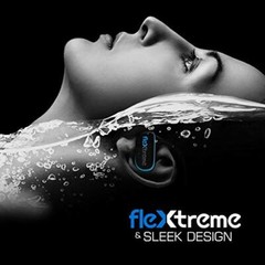 Pyle PSWP14BK Flextreme Waterproof MP3 Headphones – Black (Open Box)