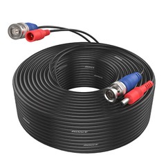 ANNKE 60/100ft CCTV BNC Extension Wire Cord Security Camera Video DC Power Cable