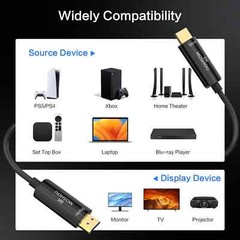 8K Optical Fiber HDMI 2.1 Cable 8K 60Hz 4K 120Hz 48Gbps High Speed Dynamic Lot