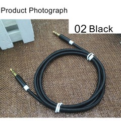 3.5mm AUX Audio Nylon Braided Cord Cable PC iPod Car Phone headphone more