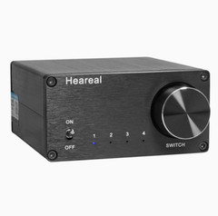 1X 4 In 1 Out/ 1 In 4 Out RCA Audio Switcher Splitter HiFi Stereo Audio Switcher