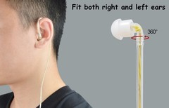 2 Pack 3.5mm Surveillance Balanced Armature Earpiece Listen Only Headset
