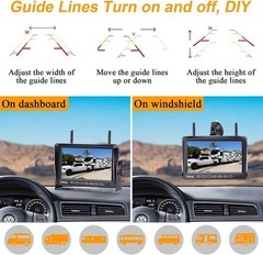 RV Backup Camera Wireless Plug and Play: Pre-Wired for Furrion System Recordi…