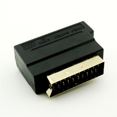 SCART to 3 RCA Phono Audio & Composite Video & 4 pin S-Video SVHS AV TV Adapter
