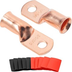 10/20/30Pcs Battery Copper Wire Lugs Welding Ring Terminal Cable Ends Connectors