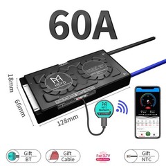 US 13S 48V BMS 60A Li-ion Battery Protection Board Balancer+Smart Bluetooth UART