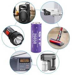 2PCS 26650 3.7V Battery Rechargeable Capacity 8800mAh Flashlight Battery US Ship