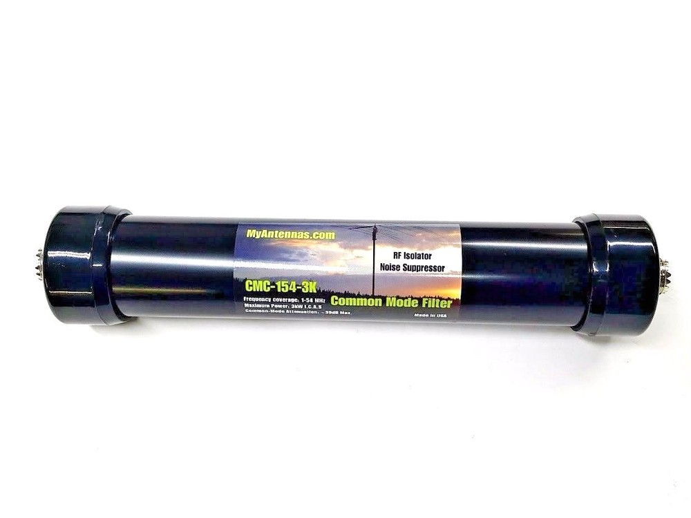 HF antenna Line Isolator 1-54 MHz/ Rated @3kW / stops RFI / RF choke
