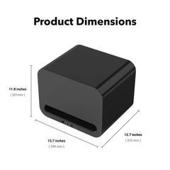 WiiM Sub Pro – 8″ 250 W Wireless Smart Subwoofer | AI RoomFit™ Black