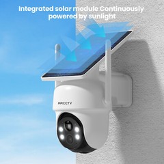 ANRAN Solar Battery Powered Wireless Security Camera System WiFi IP Outdoor Home