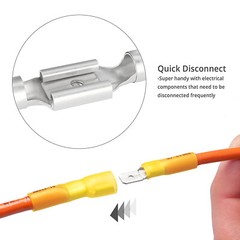 220x Waterproof Heat Shrink Spade Wire Connectors Electrical Crimp Terminals set