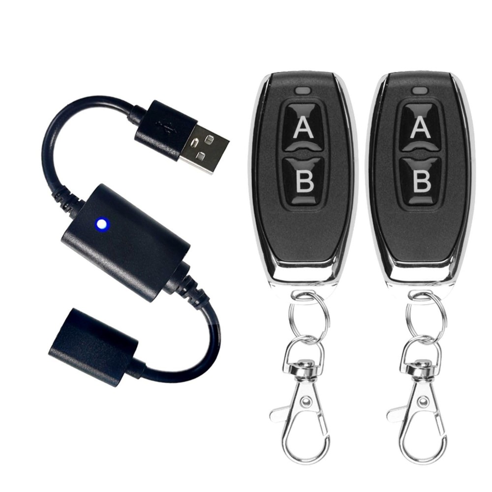 DC 5V USB Wireless Remote Control Switch Driver Power ON Off for LED Light, S…