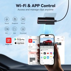 REDTIGER A1 32GB SD 4K Dash Cam with WiFi & APP Control, With 24H Parking Mode