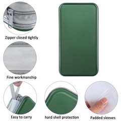 CD DVD Case Holder Dark Green 80 Capacity Hard Plastic