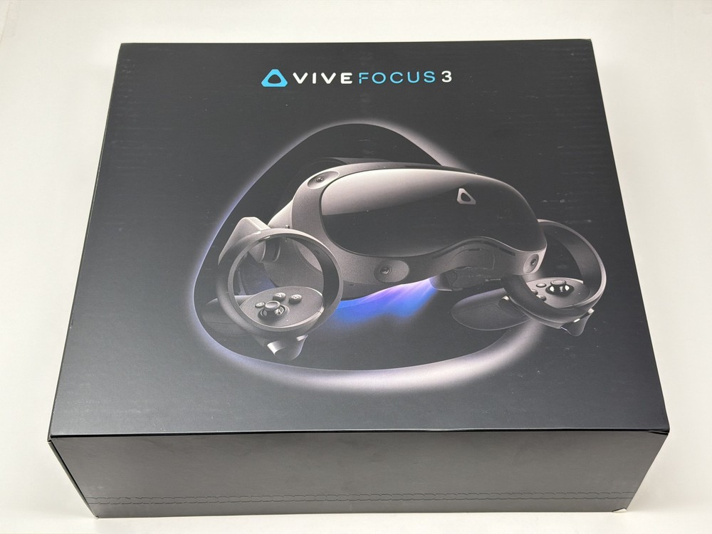 HTC Vive Focus 3 128GB 99HASY010-00 with 2 Controllers Black Open Box