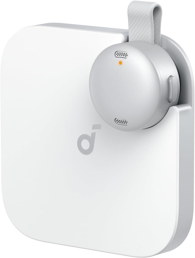 soundcore Portable AI Voice Recorder, AI Transcription, Summarization (White)