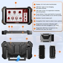 HVAC A/C Digital Manifold Gauge set Refrigeration Tester Air Vacuum Pump AC Temp