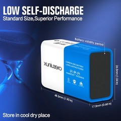 9V Batteries Carbon 9 Volt Battery for Smoke Detector 6F22 Square Battery,