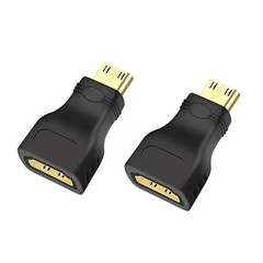 NEW Mini HDMI Male to Standard HDMI Female Adapter Gold Plated HDTV 4K 1080p 3D