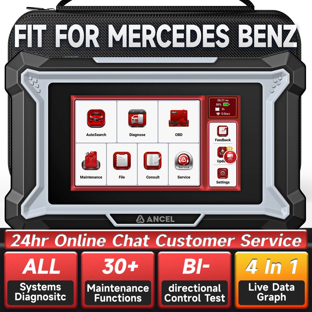 for Mercedes BENZ All System Bidirectional OBD2 Scanner Diagnostic ECU Coding