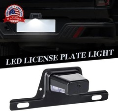 LED License Plate Light with License Plate Holder, Waterproof 12V DC License Tag