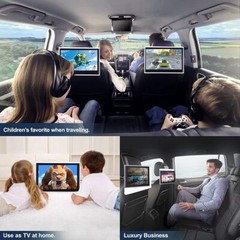 10.1in Android 9.0 Headrest Monitor Video Player Car TV Touch Screen WiFi//USB