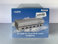4K@60Hz 4×1 HDMI Multiviewer Quad Screen 4 in 1 Out 8 modes Switch PIP 90° Flip