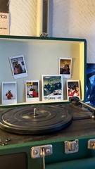 Dark Green Record Player Perfectly fine! Just barely Used it 3