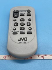 JVC Camcorder Remote Control / RM-V750U / with Battery / Used /Made in Indonesia