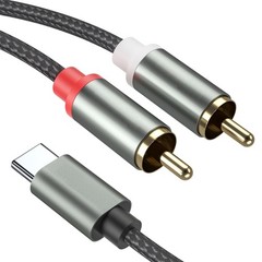 USB C to 2 RCA Audio Cable, RCA Cables Type-C to 2 Male RCA to USB C for i-Pa…