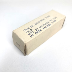 NOS Sylvania 1X2B Vacuum Tube Vintage Military Box Vietnam War Era (A) 7-68
