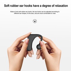 Bluetooth5.2 Earpiece Wireless Headset Driving Trucker Earbuds Noise Cancelling-