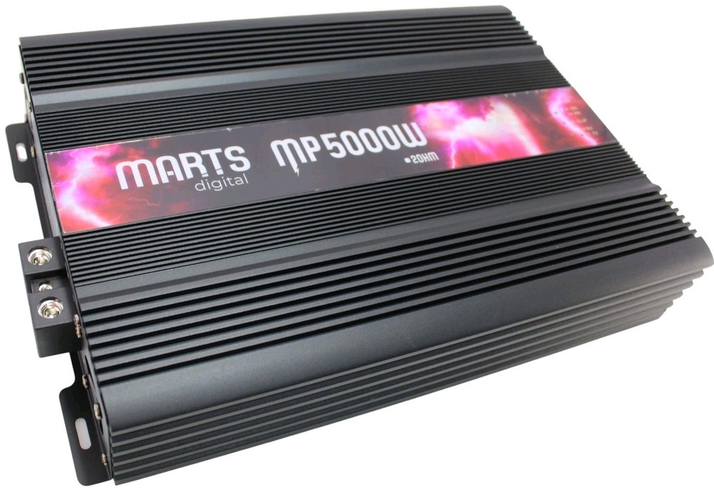 Marts Digital MP-5000.1 5000W RMS Monoblock Car Amplifier 1 Ohm Stable Bass Amp.