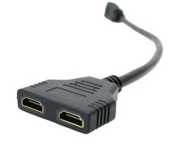 HDMI Port Male to Female 1 Input 2 Output Splitter Cable Adapter Converter 1080P