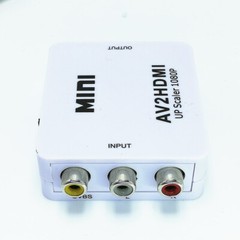 AV to HDMI Converter Upscaler RCA CVBS Composite Adapter Wii NES DVD Plug Play