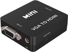 VGA to HDMI Active Adapter Converter w/Audio PC VGA Source Output to TV/Monitor